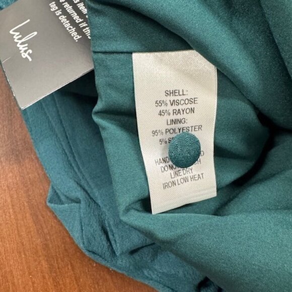 NWT Lulus Moments That Last Hunter Green Long Sleeve Cutout Jumpsuit - Picture 11 of 12